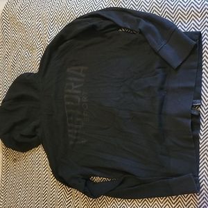Victoria Secret Sport medium black zip up sweatshirt hoodie